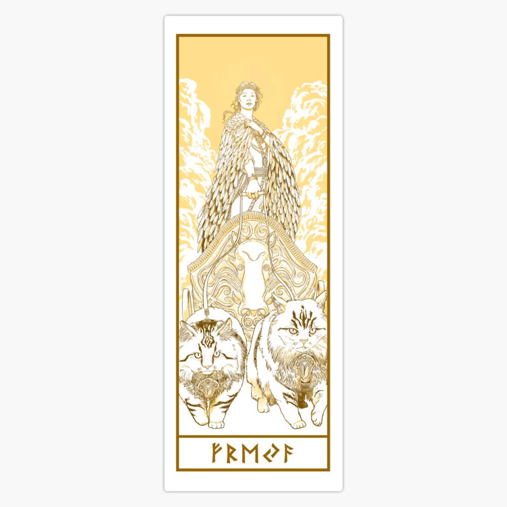 Leyland Designs Love Goddess Freyja Vinyl Sticker - 5