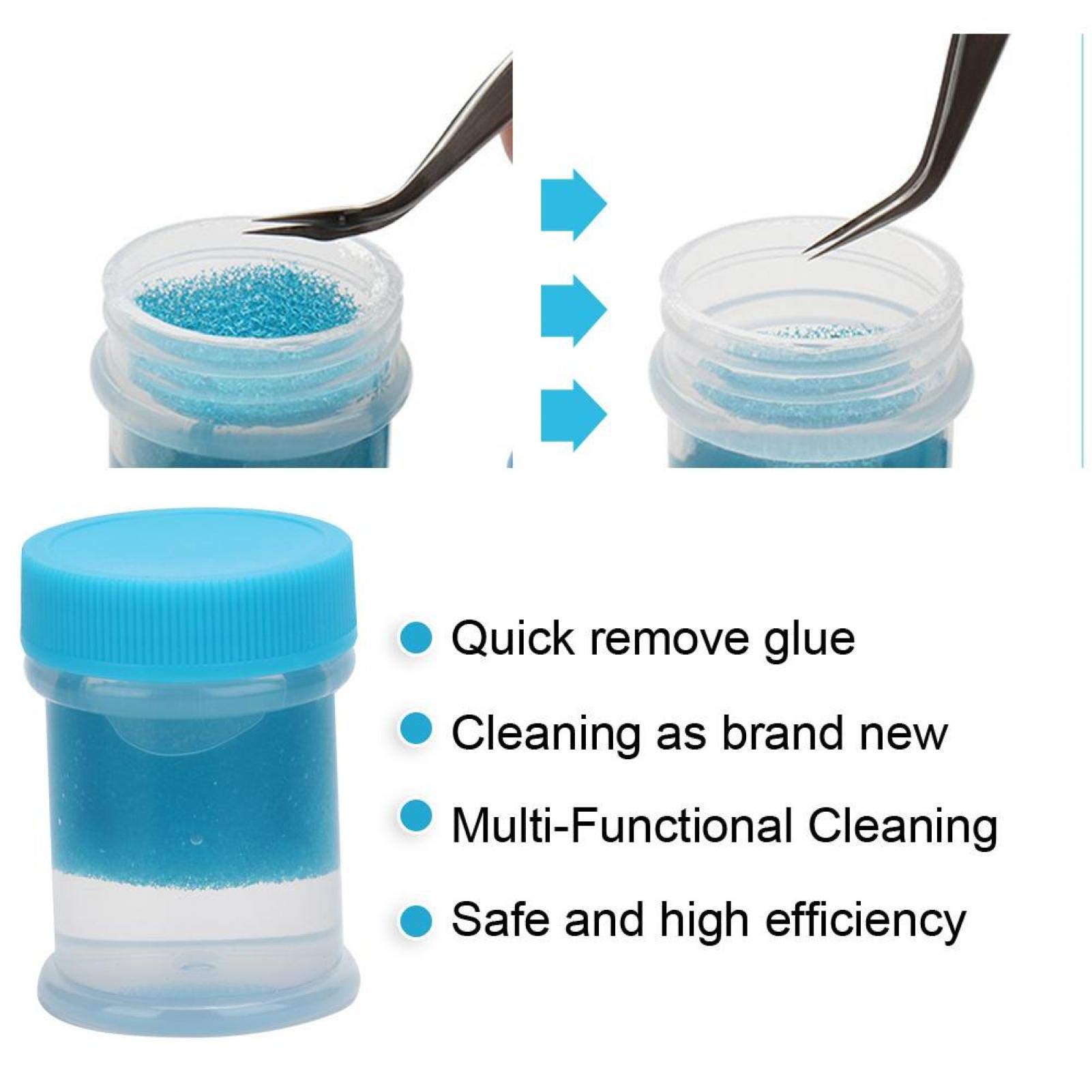 Professional Eyelash Extension Tweezers Cleaner & Lash Glue Remover Solution - Safe & Effective Cleaning Tool for Lash Artists & DIY Beauty - Perfect for Salon, Home & Travel Use