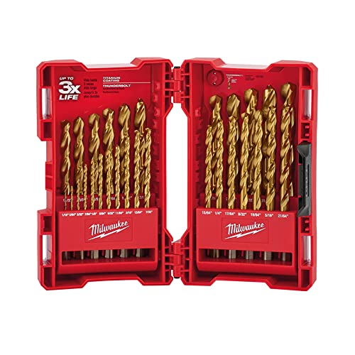 Milwaukee 48-89-0012 29-Piece Bit Tin Set - High-Quality Drill Bits for Wood, Metal & DIY Projects | Perfect for Professional Contractors & Home Improvement
