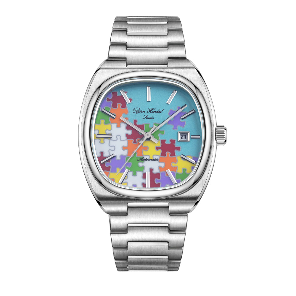 Bjorn Hendal Men's Silver Stainless Steel Watch A01SC0BS - Stylish Dress Watch for Business, Formal Events & Everyday Wear