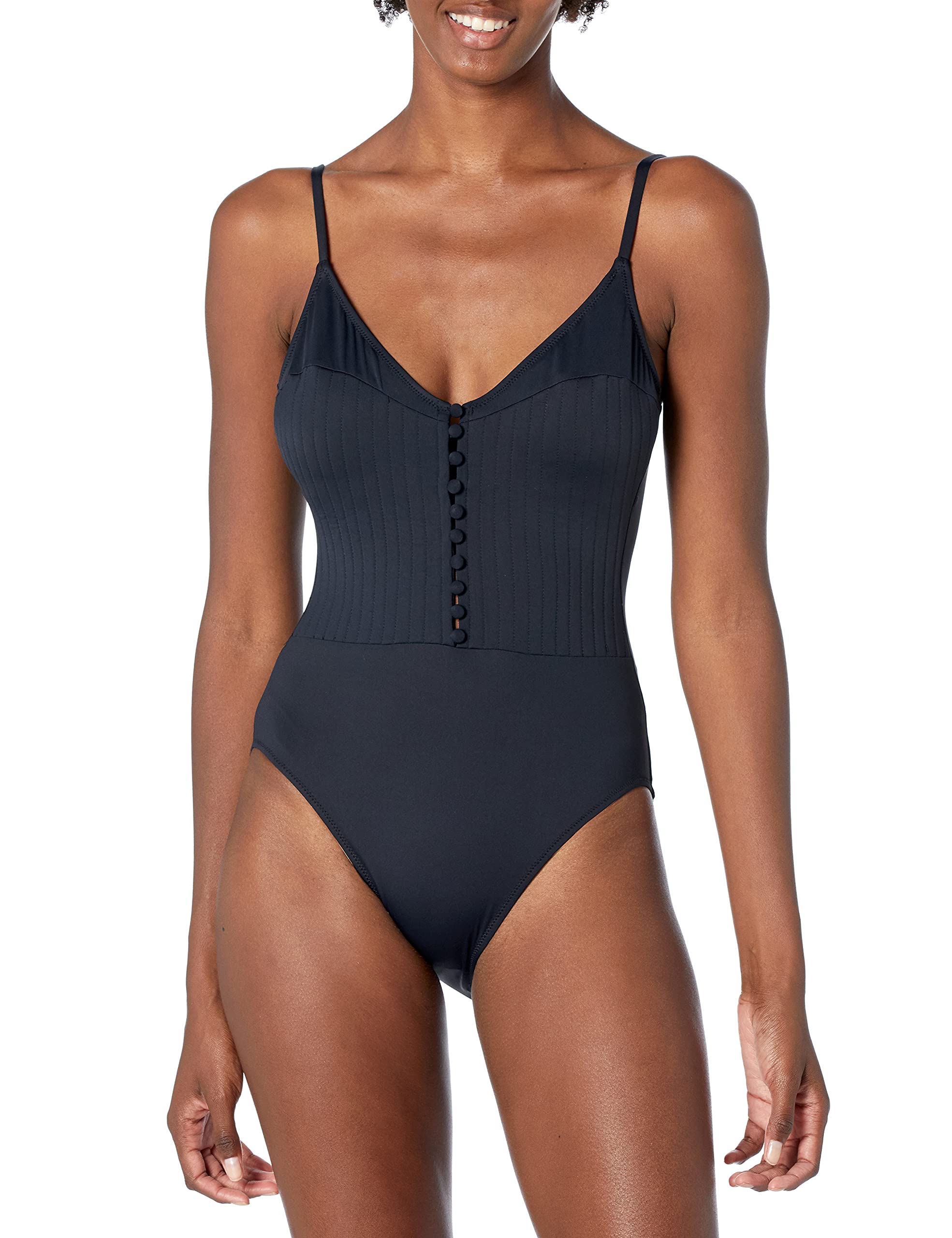 Gottex Women's Thin Strap V-Neck One Piece Swimsuit - Sexy Bathing Suit for Beach, Pool & Vacation | Comfortable & Stylish Swimwear for Women