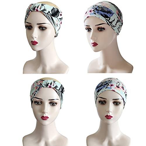 Non-Slip Yoga Headbands for Women - 5 Pack Stretchy Hair Accessories for Workouts, Running & Fitness - Cute & Comfortable Head Wraps for Active Lifestyles