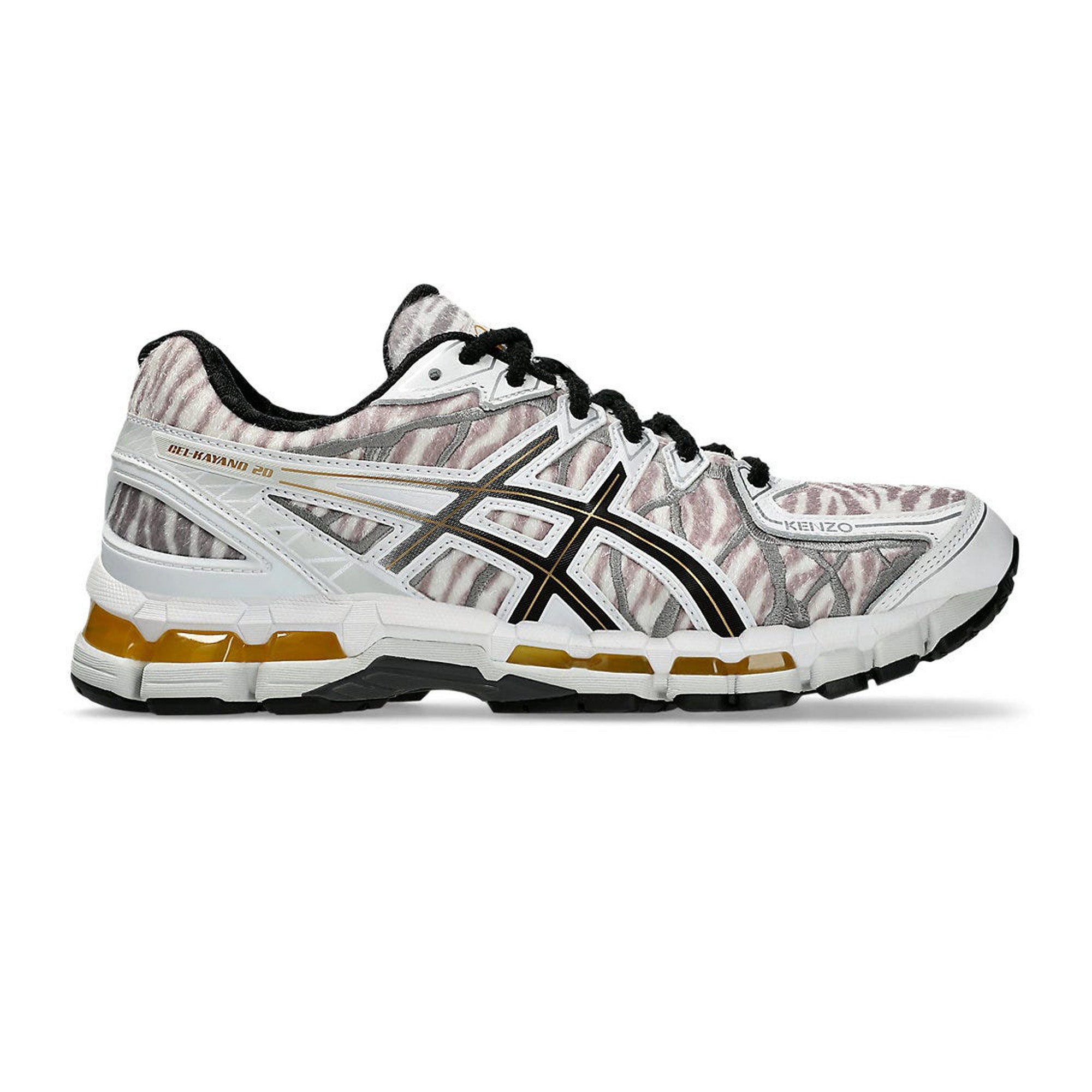 ASICS Gel Kayano 20 KENZO Running Shoes for Men - Glacier Grey (2024) | Lightweight Cushioned Sneakers for Long Distance Running & Gym Workouts