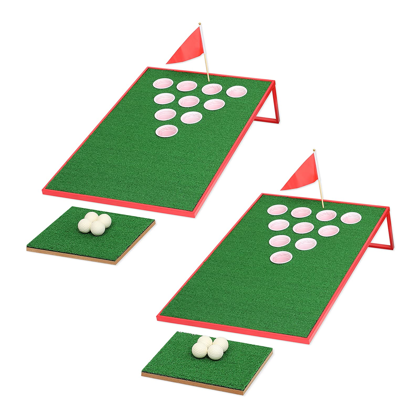 Premium SPRAWL Golf Pong Cornhole Set - Fun Outdoor Chipping Game for Backyard, Beach & Tailgate Parties - Perfect for Golf Lovers & Man Cave Decor - Great Gift for Father's Day & Summer Gatherings