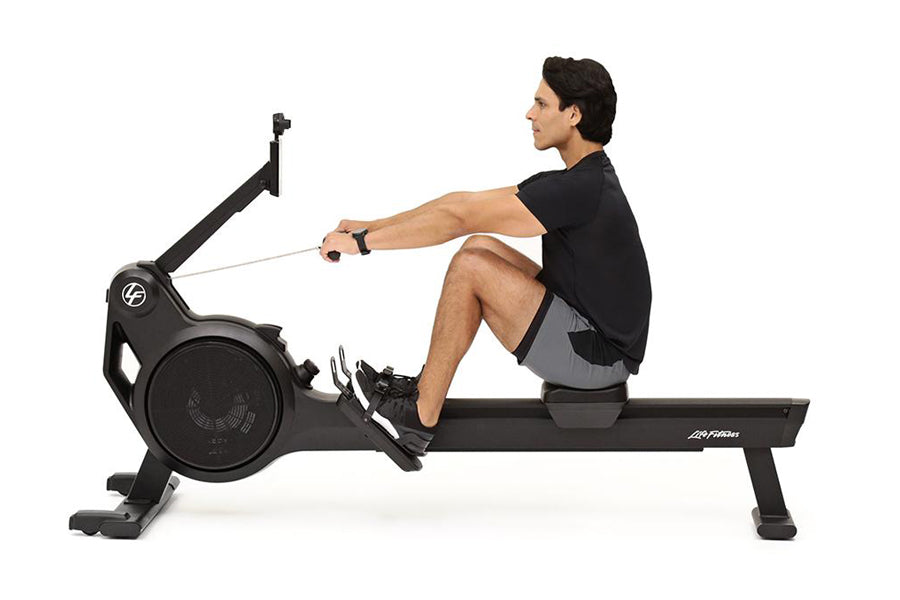 Life Fitness Heat Row Rowing Machine - Premium Home Gym Equipment for Full-Body Workout | Perfect for Cardio Training & Strength Building in Home or Office