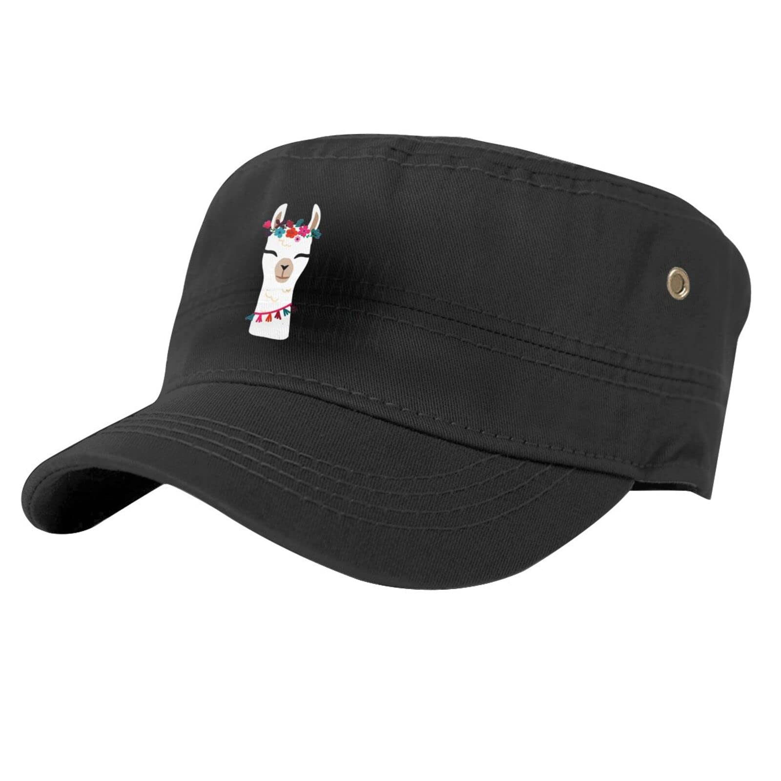 KILZUNSHR Military Baseball Cap for Men - Adjustable Army Cadet Hat in Black | Perfect for Outdoor Activities, Hiking, and Casual Wear