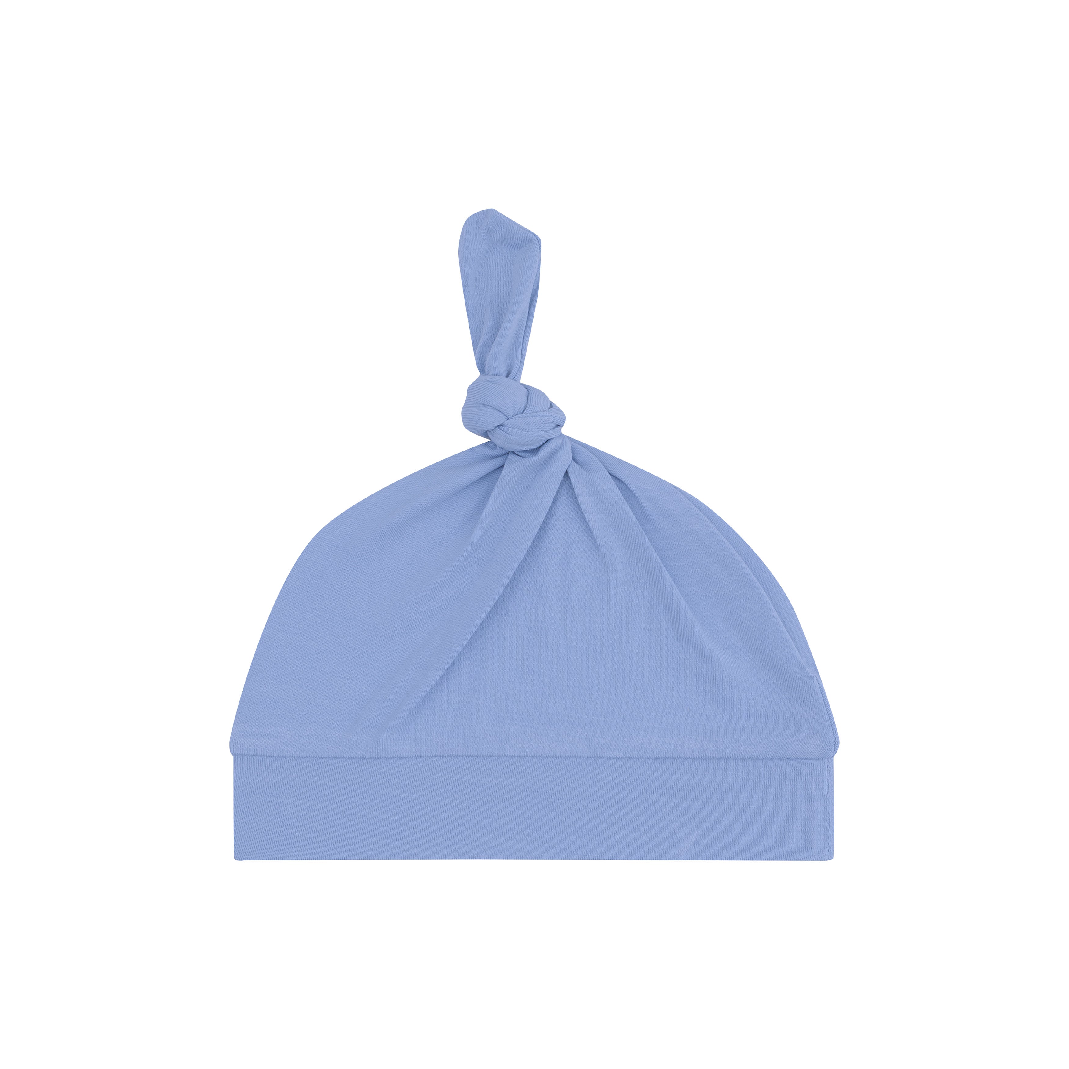 Stylish Solid Blue Bamboo Knotted Hat for Women - Perfect for Outdoor Activities, Beach, and Summer Fashion