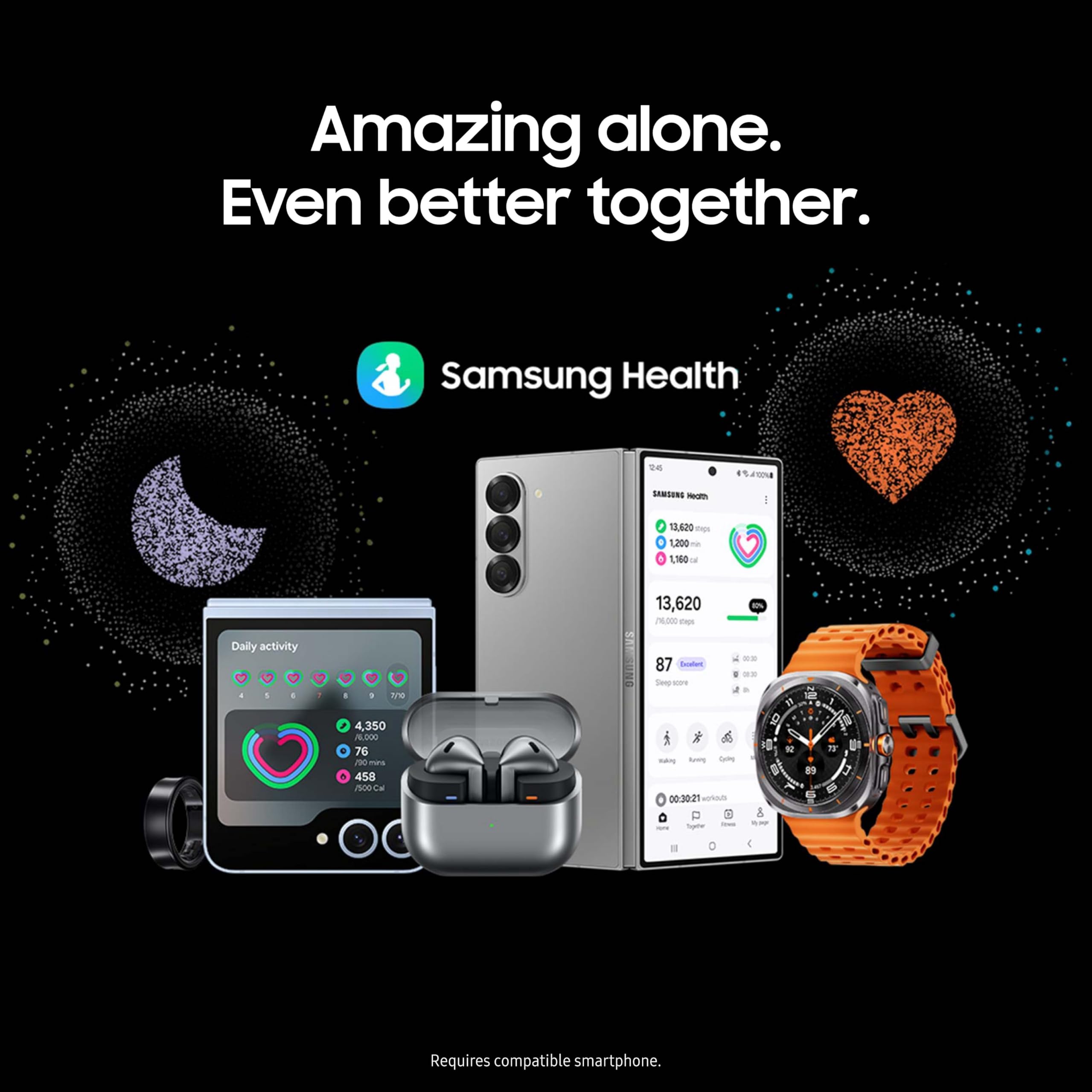 SAMSUNG Galaxy Watch Ultra 47mm LTE Smartwatch (Renewed) - Titanium Silver | AI Fitness Tracker with Heart Rate Monitor, Sleep Tracking, GPS & Wellness Features | Perfect for Running, Workouts & Daily Health Monitoring