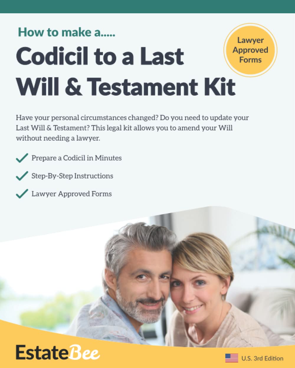 Last Will & Testament Codicil Kit - Easily Amend Your Will in Minutes (2025 U.S. Edition) | Estate Planning, Legal Document Preparation, Probate Avoidance