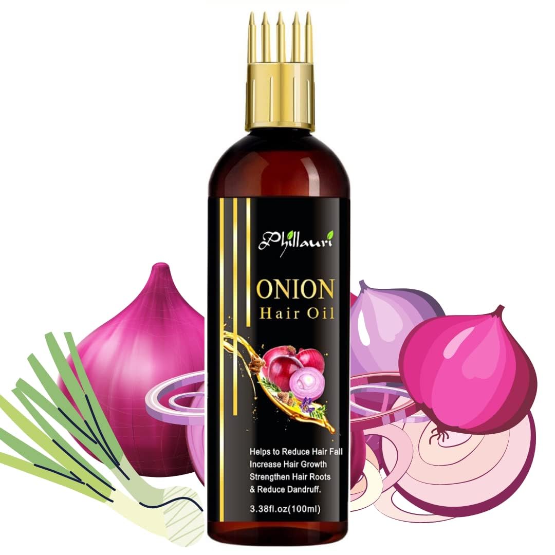 Phillauri Onion Hair Growth Oil - Anti Hair Fall Treatment (400ml) for Stronger Hair