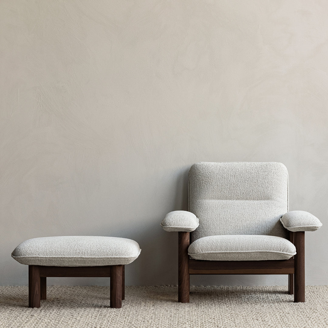 Brasilia Ottoman - Modern Round Storage Ottoman with Lift Top, Upholstered Footrest Stool for Living Room, Bedroom & Office - Perfect for Extra Seating, Storage & Home Decor