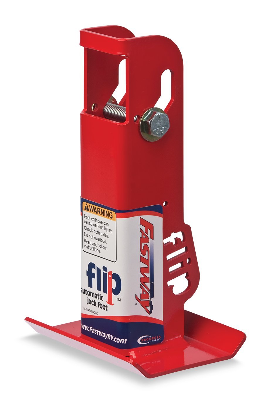 Fastway FLIP 88-00-6500 Trailer Tongue Automatic Fold-Up Jack Foot Plate - Compatible with 2 1/4