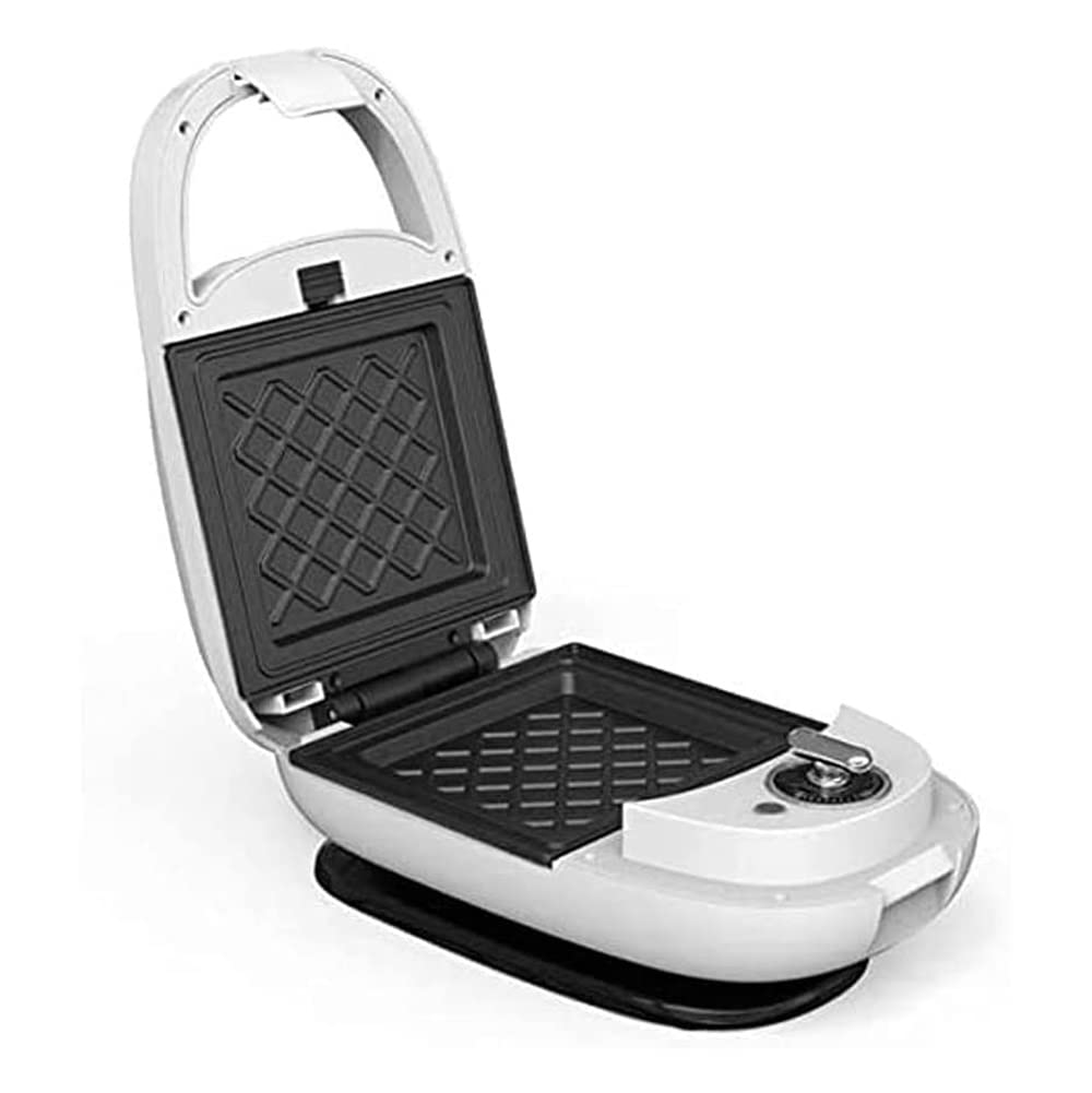 MZLXDEDIAN Mini Waffle Maker Machine - Dual Non-Stick Plates, Quick Release & Easy Clean - Perfect for Breakfast, Snacks, Parties - Includes Waffle Sticks (White) - Ideal for Home, Office & Dorm Use