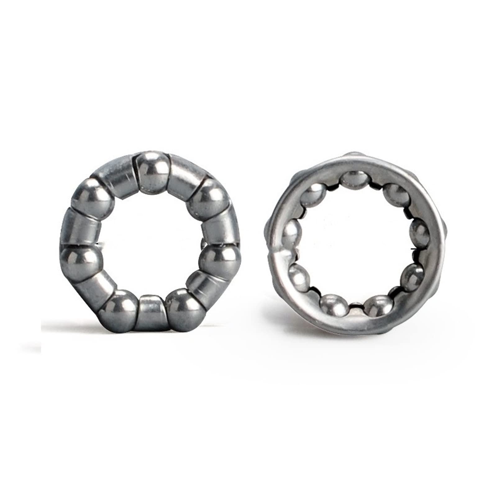 2PCS Bike Headset Caged Ball Bearing Races - Front & Rear Fork Bearings for Bicycle Maintenance & Repair - Compatible with Road, Mountain & BMX Bikes - Perfect for DIY Cycling Repairs & Upgrades