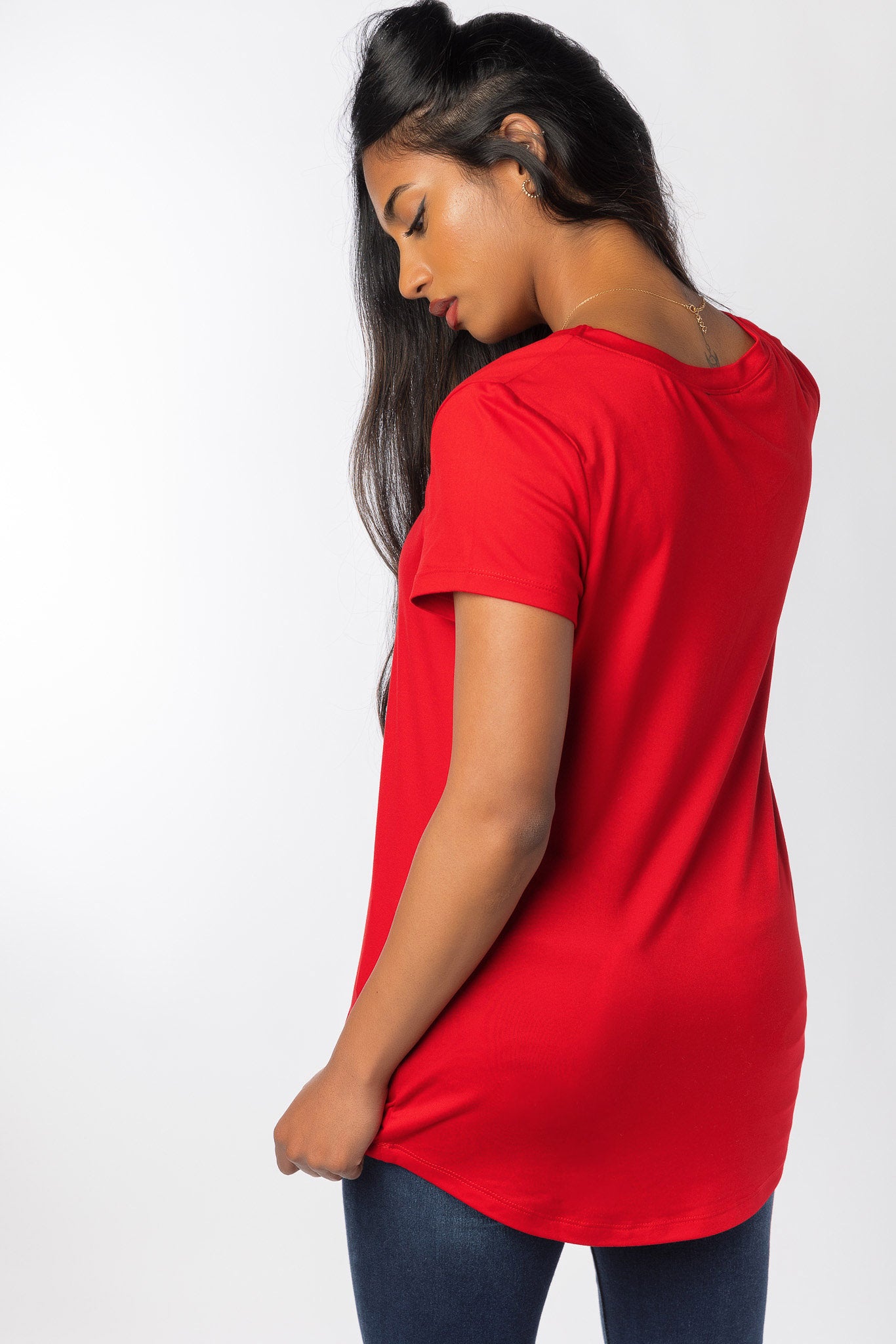 Soft Brushed Cap Sleeve Scoopneck T-Shirt for Women - Comfortable Casual Tee for Everyday Wear, Lounge, and Outings