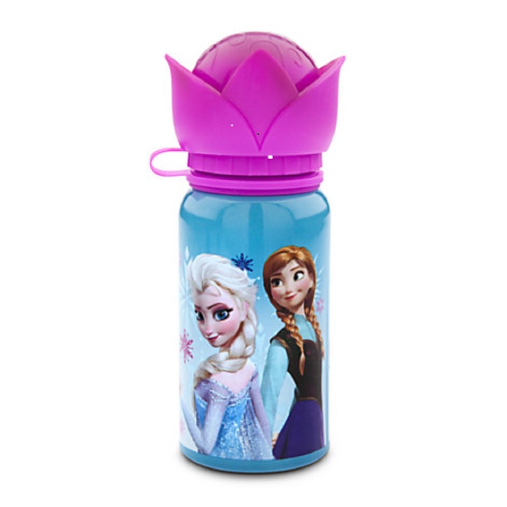 Disney Frozen Exclusive Aluminum Water Bottle - Insulated Stainless Steel Kids Water Bottle with Straw & Leakproof Lid - Perfect for School, Travel & Outdoor Activities
