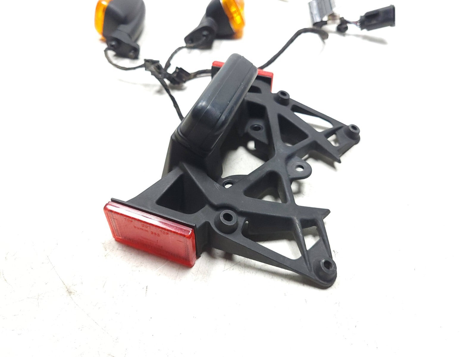 Original BMW K1200R K1200 License Plate Holder with Turn Signal - Compatible with 2005-2008 Models - Perfect for Motorcycle Customization & Street Legal Compliance