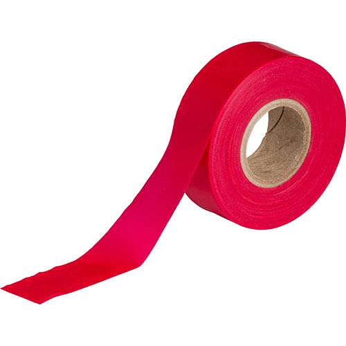 Brady 58346 Red Plastic Flagging Tape - 1-3/16