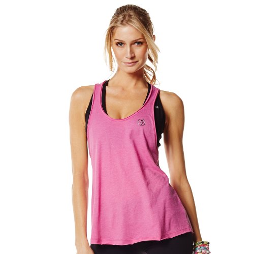 Zumba Fitness Women's Be Loud Loose Racerback Tank Top - Sew Black, X-Large - Workout & Dance Apparel for Yoga, Gym & Zumba Classes