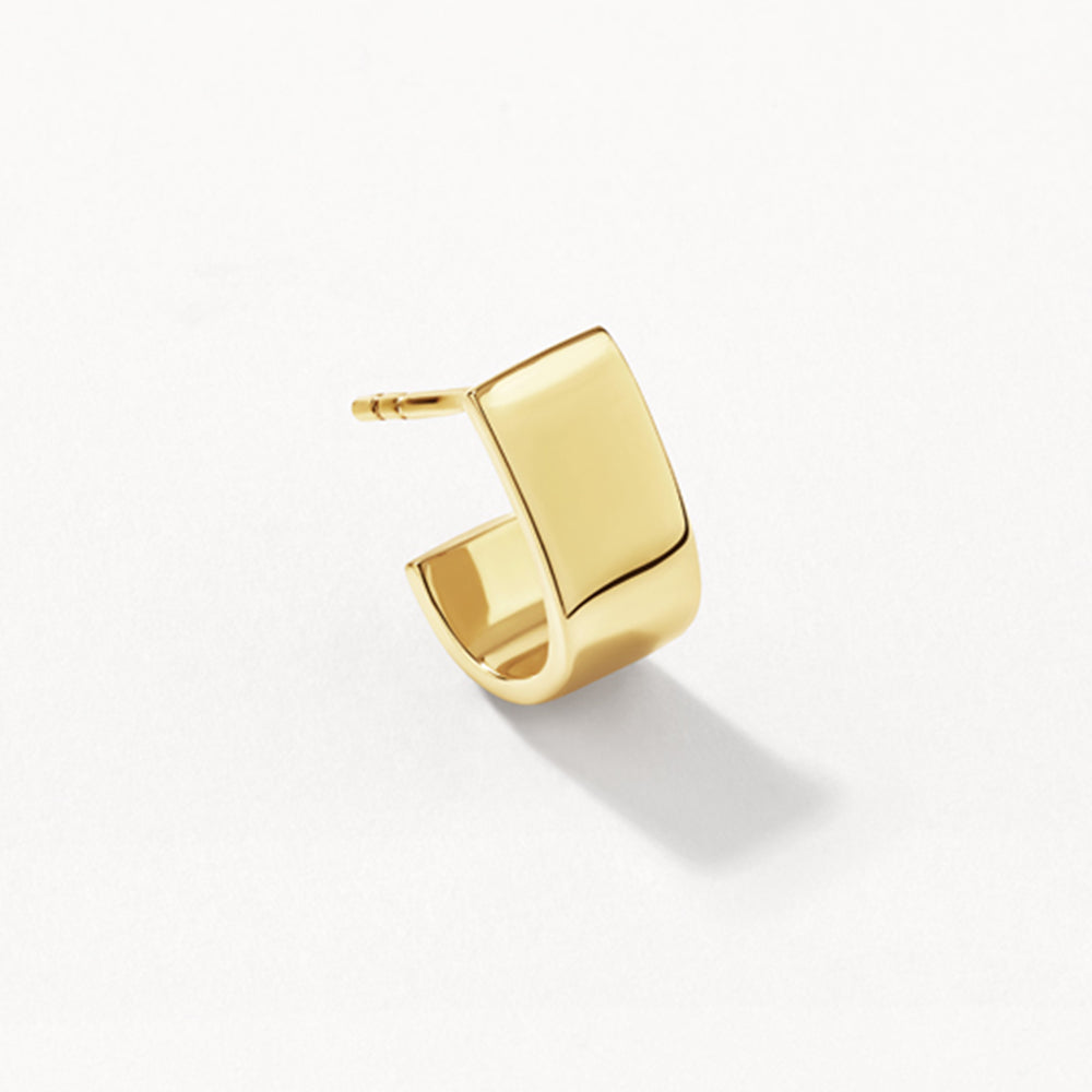 Chunky Gold U-Shaped Huggies Earrings for Women - Stylish Boho Hoop Earrings for Everyday Wear & Special Occasions