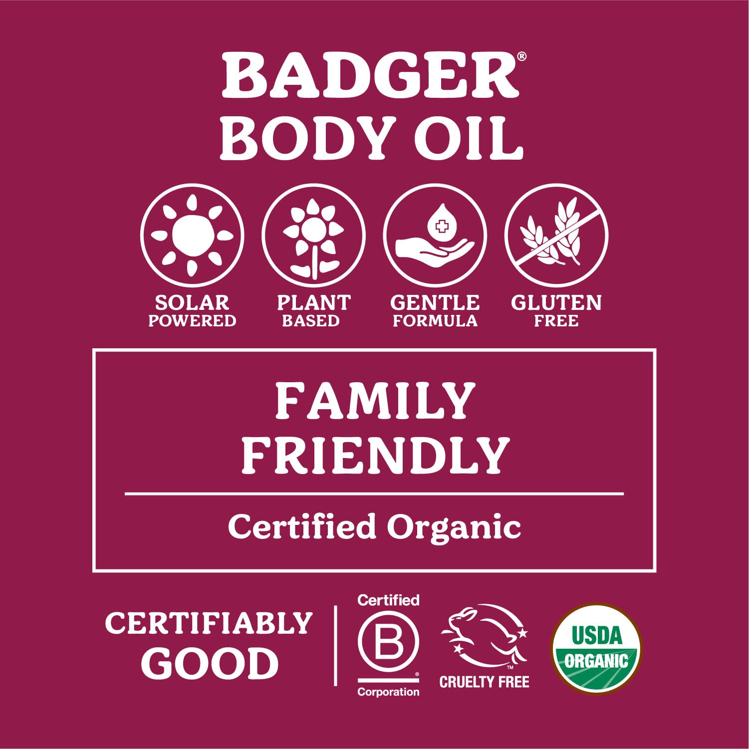 Organic Badger Rose Body Oil - 100% Natural Rose Scented Moisturizer with Jojoba Oil for Dry Skin Relief - 4 fl oz Glass Bottle - Perfect for Daily Hydration & Aromatherapy