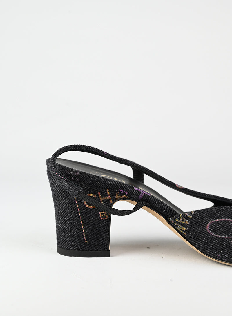 Chanel Denim Blue Slingback Heels - Size 36 | Women's Luxury Fashion Shoes for Work, Party & Special Occasions