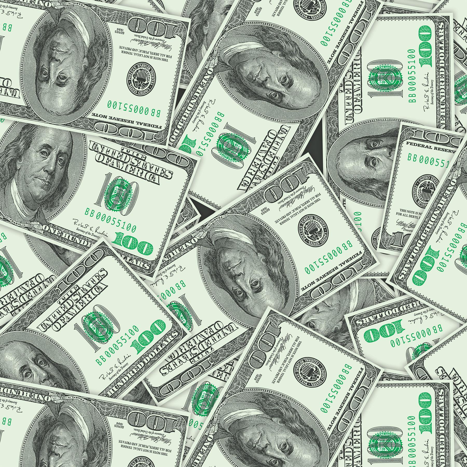 12 Pack Beistle Big Bucks Party Table Cover - Premium Disposable Tablecloth for Casino, Money Themed Parties & Events - Perfect for Birthday, Bachelor, and Fundraiser Decorations