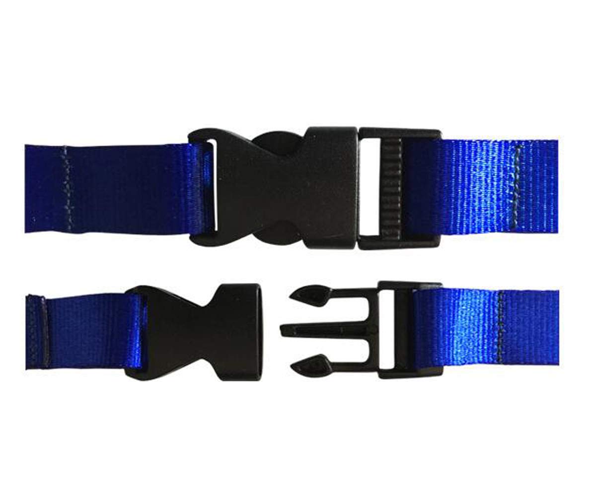 5 Pack Breakaway Lanyards with Detachable Buckle - Safety ID Badge Holders for Work & Events