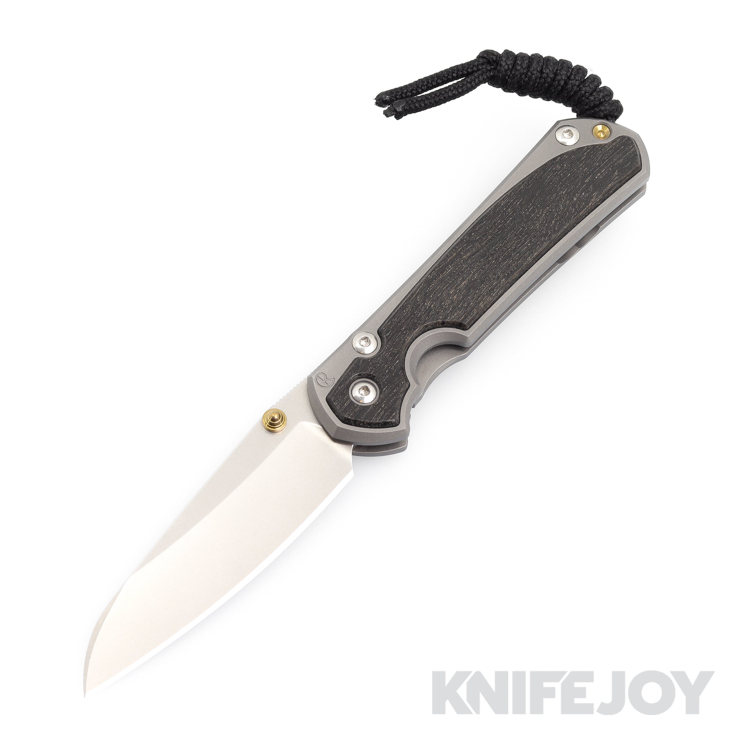Chris Reeve Knives Small Sebenza 31 Insingo Folding Knife - Magnacut Blade, Bog Oak Inlay & Titanium Handles - EDC Pocket Knife for Outdoor, Camping & Everyday Carry
