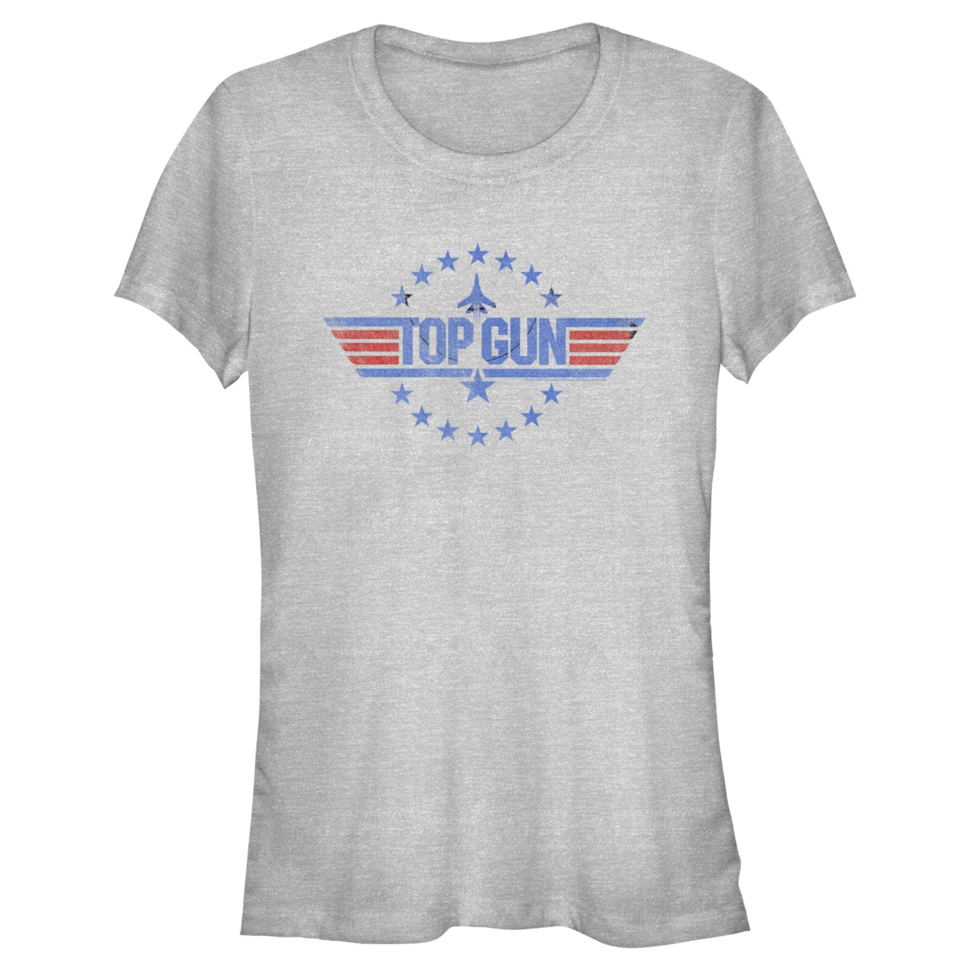 Junior's Top Gun Circle of Stars Logo T-Shirt - Boys' Movie Inspired Graphic Tee - Perfect for Casual Wear, Movie Nights & Aviation Themed Events