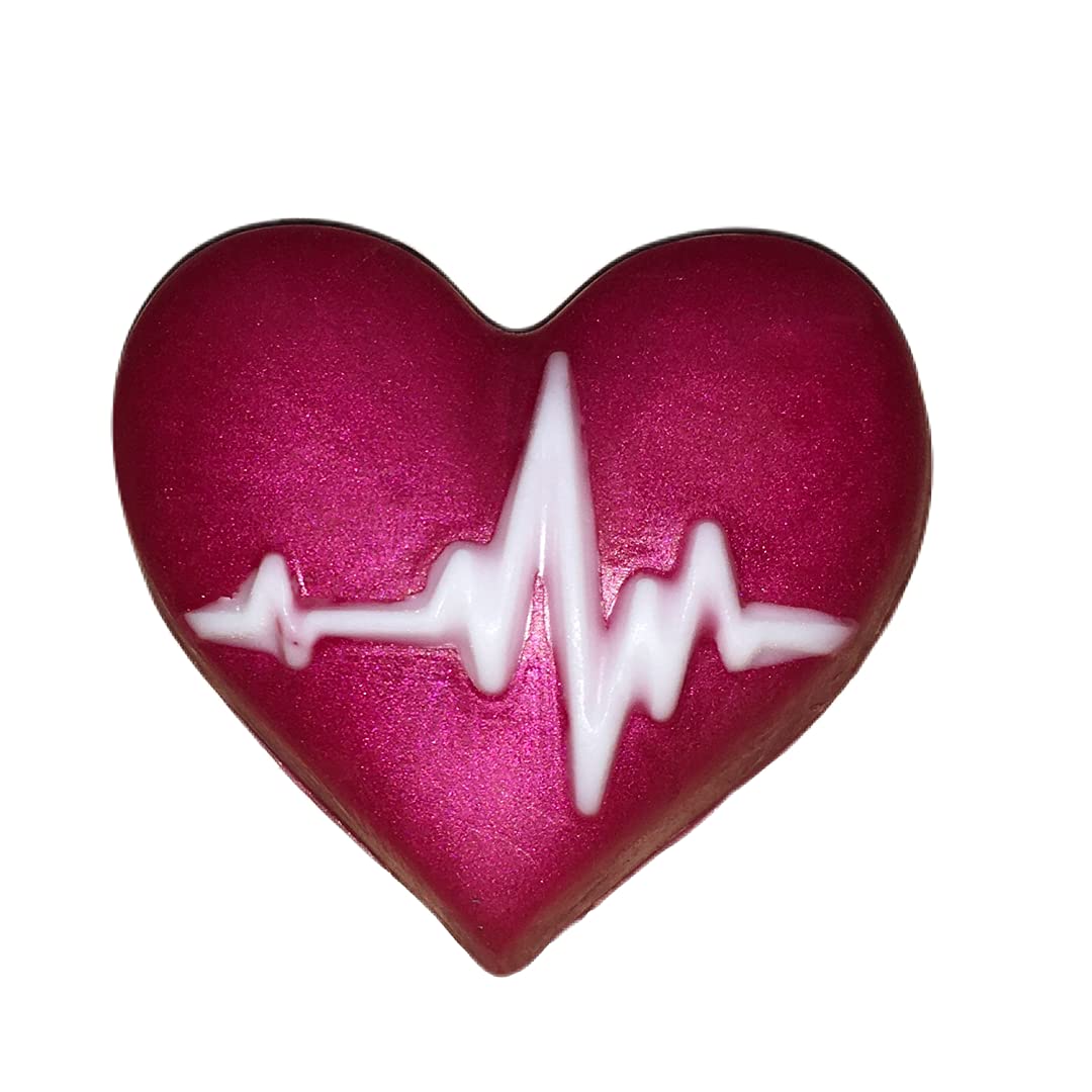 Love and Lather Cute Heart Shaped Handmade Natural Soap - 50g | Paraben & SLS Free, Skin-Friendly for All Types | Nourishing Moisturizing Gift Soap for Kids | Perfect for Birthdays, Valentine's Day & Self-Care Gifts