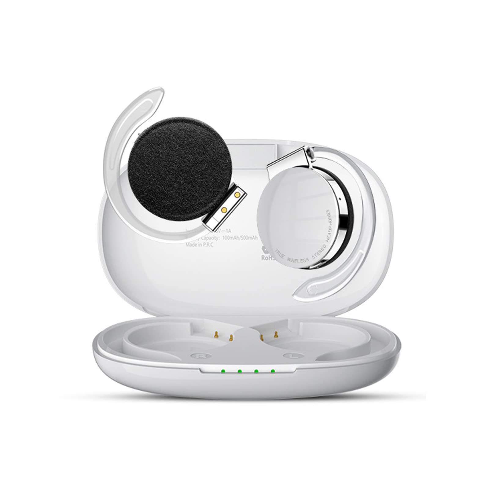 ESSONIO Open Ear Bluetooth Headphones with Mic - IPX5 Waterproof Wireless Earbuds, Noise Cancelling for Running, Workout & Sports - Hands-Free Calling for iPhone & Android Phones (Perfect for Gym, Jogging & Outdoor Activities)