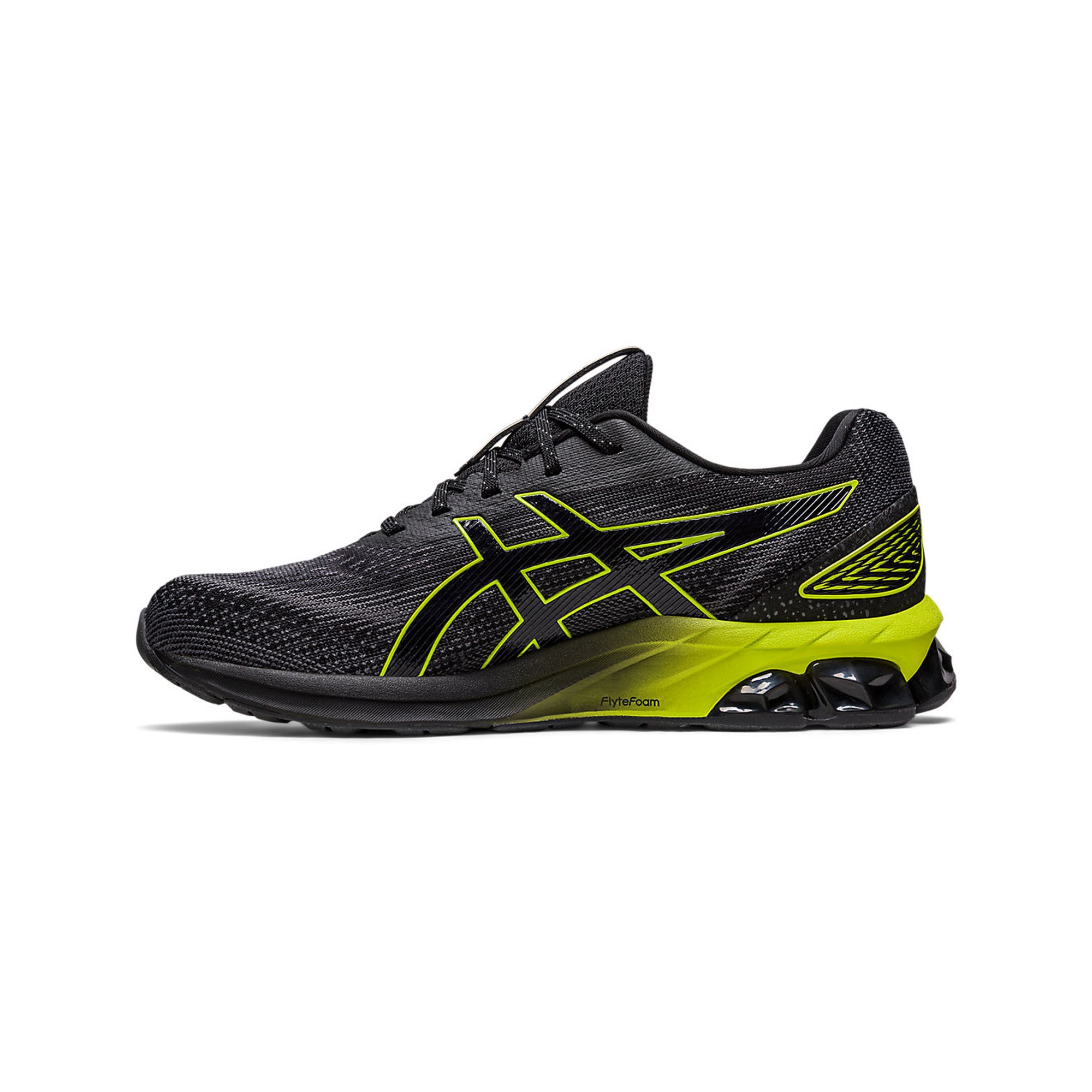 ASICS GEL-QUANTUM 180 VII Running Shoes for Men - Black/Neon Lime - Lightweight Cushioned Athletic Shoes for Jogging, Gym Workouts & Daily Wear