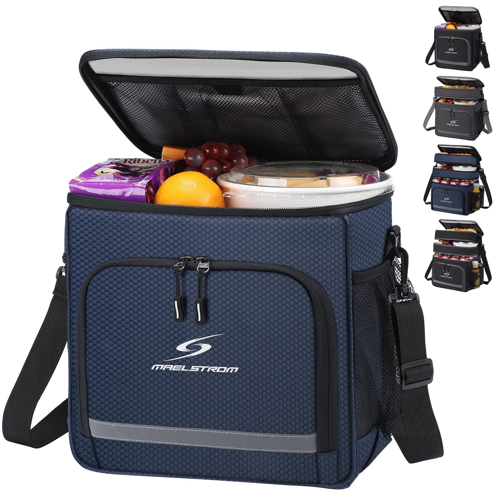 **Insulated Leakproof Lunch Box for Men & Women - Maelstrom Cooler Lunch Bag for Work, School, Picnics & Outdoor Activities**