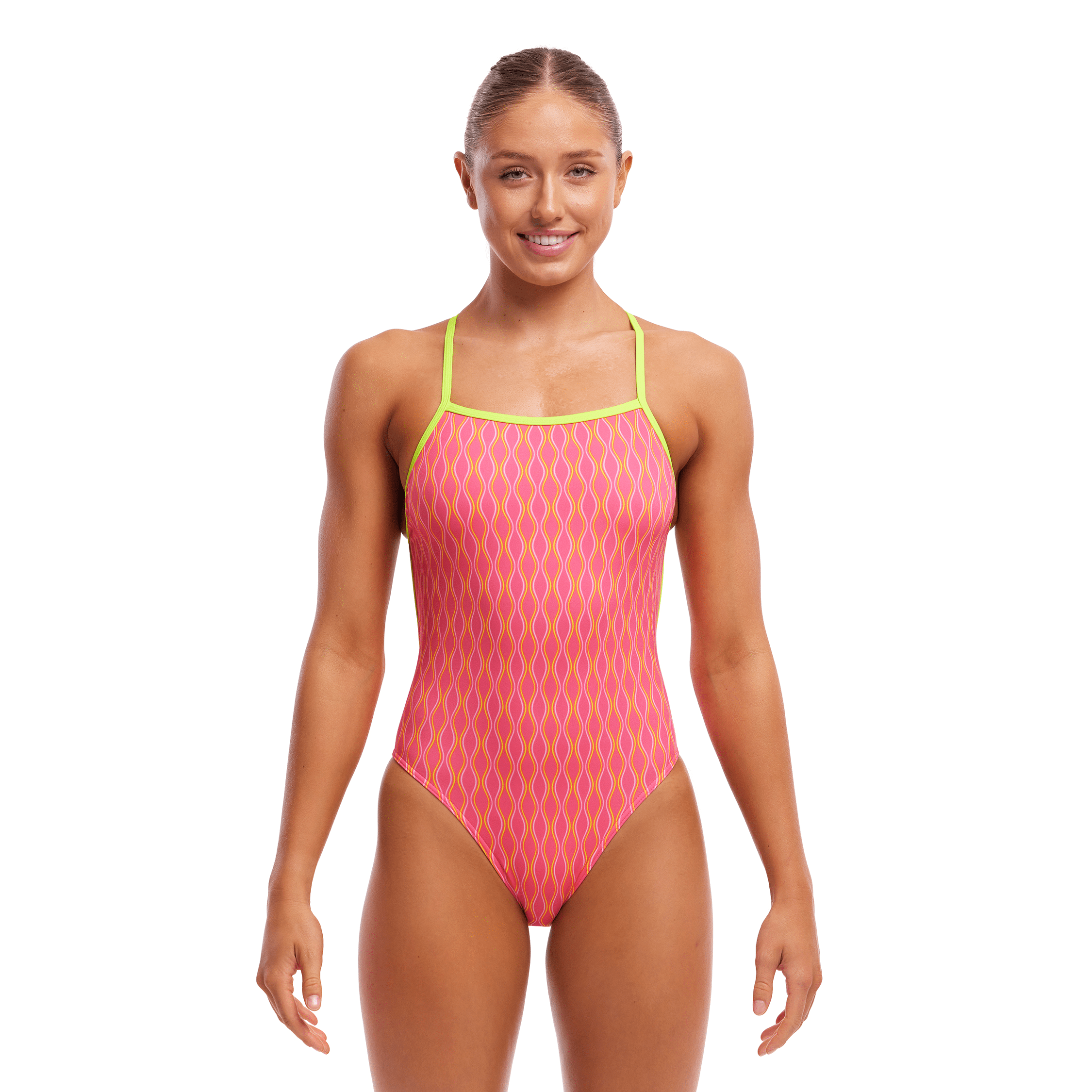 Funkita Wicked Waves Single Strength Women's One Piece Swimsuit - Perfect for Lap Swimming, Water Aerobics & Beach Vacations