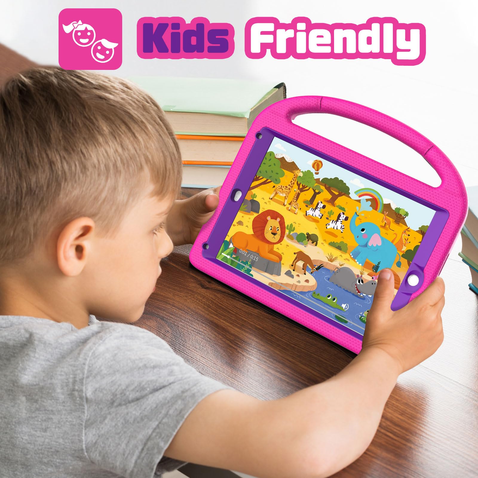 YIHE Shockproof Kids iPad Case for iPad 6th/5th Gen (9.7