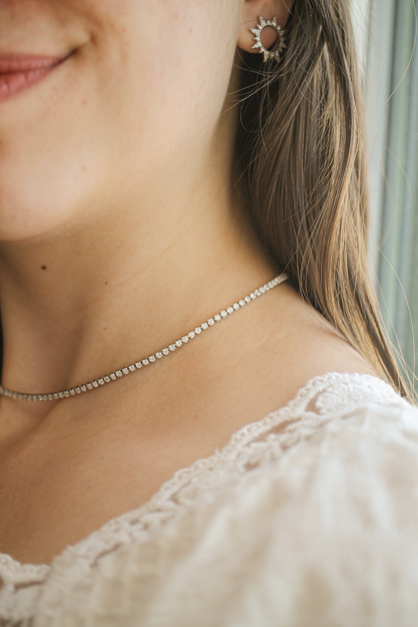 Elegant Josephine Rhodium Filled Necklace for Women - Perfect for Weddings, Anniversaries & Special Occasions