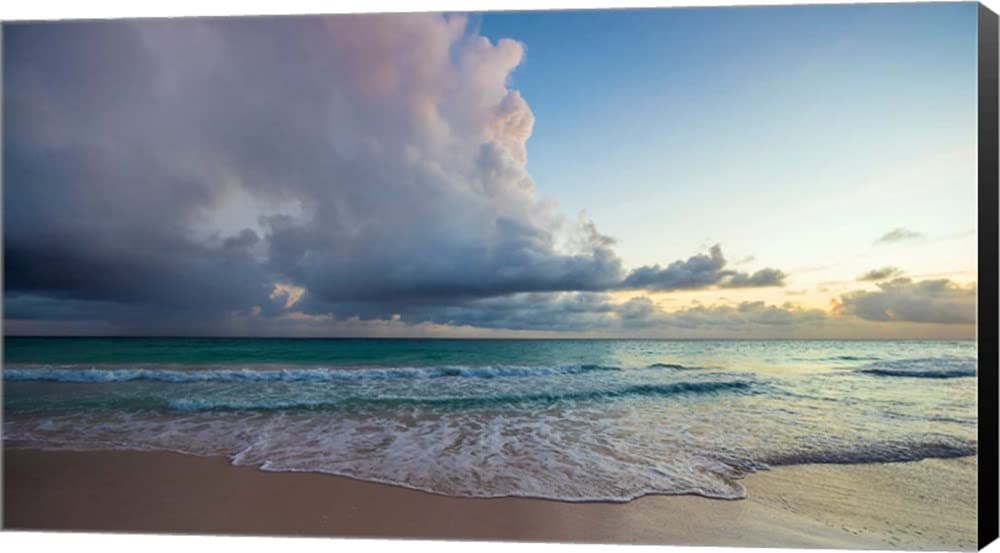 First Sunset in Paradise by Lizzy Davis - 29x16 Inch Stretched Canvas Wall Art with Black Sides, Ready to Hang - Perfect for Living Room, Bedroom & Office Decor