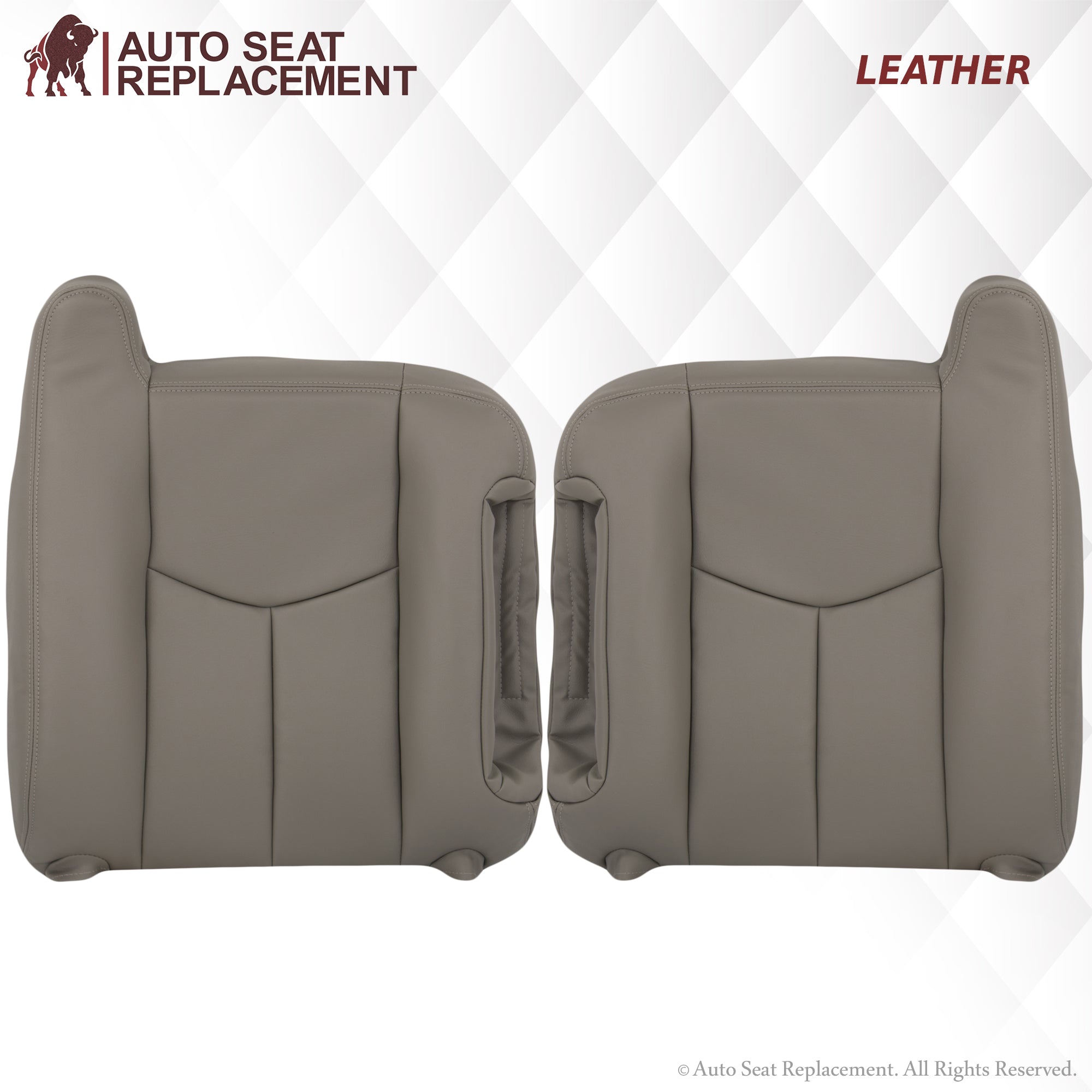 2003-2007 Chevy Tahoe & Suburban Custom Fit Seat Covers - Light Gray Fabric, Universal Car Seat Protector for SUV - Perfect for Road Trips, Camping & Family Adventures