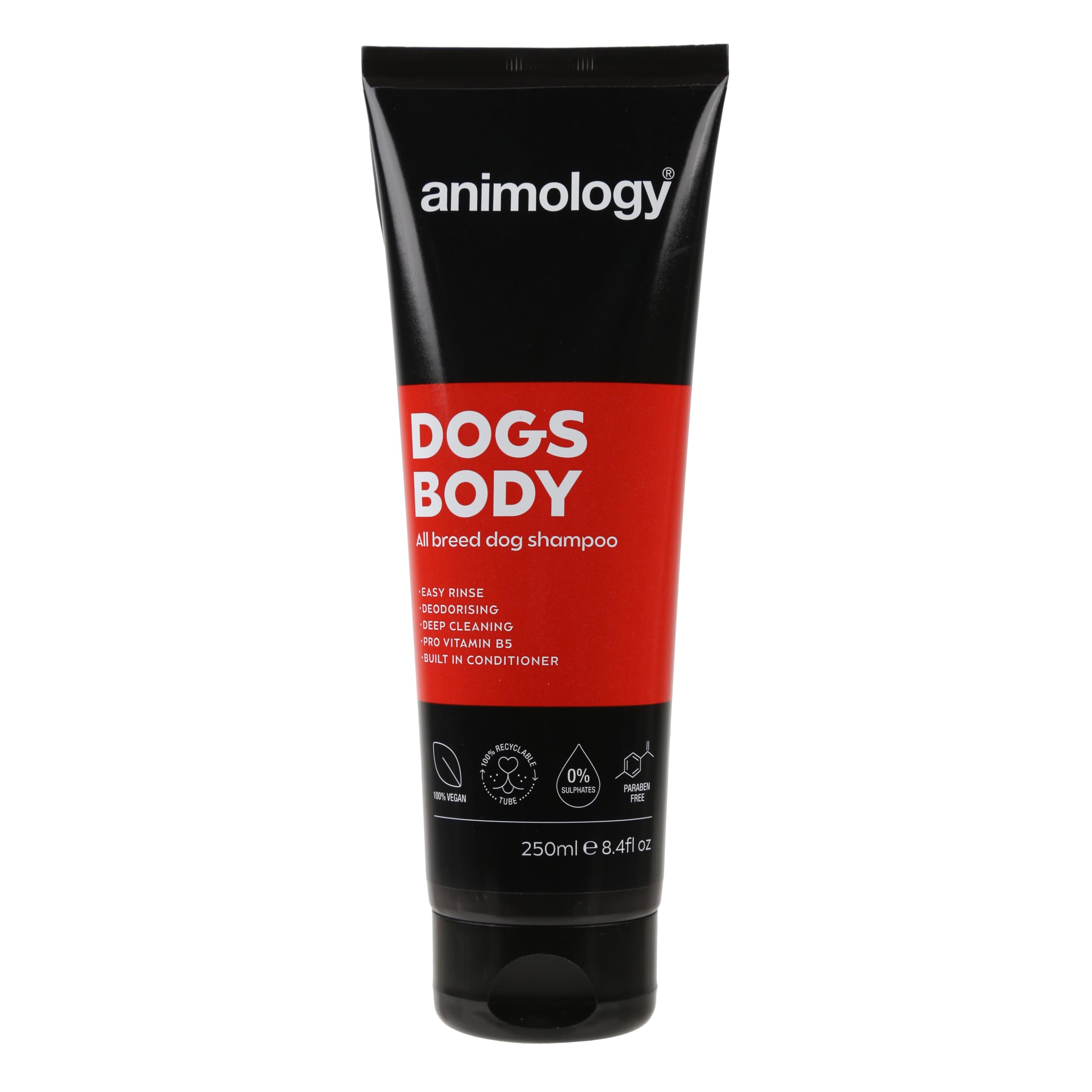 Animology Dogs Body Dog Shampoo 250ml - Gentle Cleansing & Odor Control for Healthy Coat - Perfect for Bath Time & Grooming