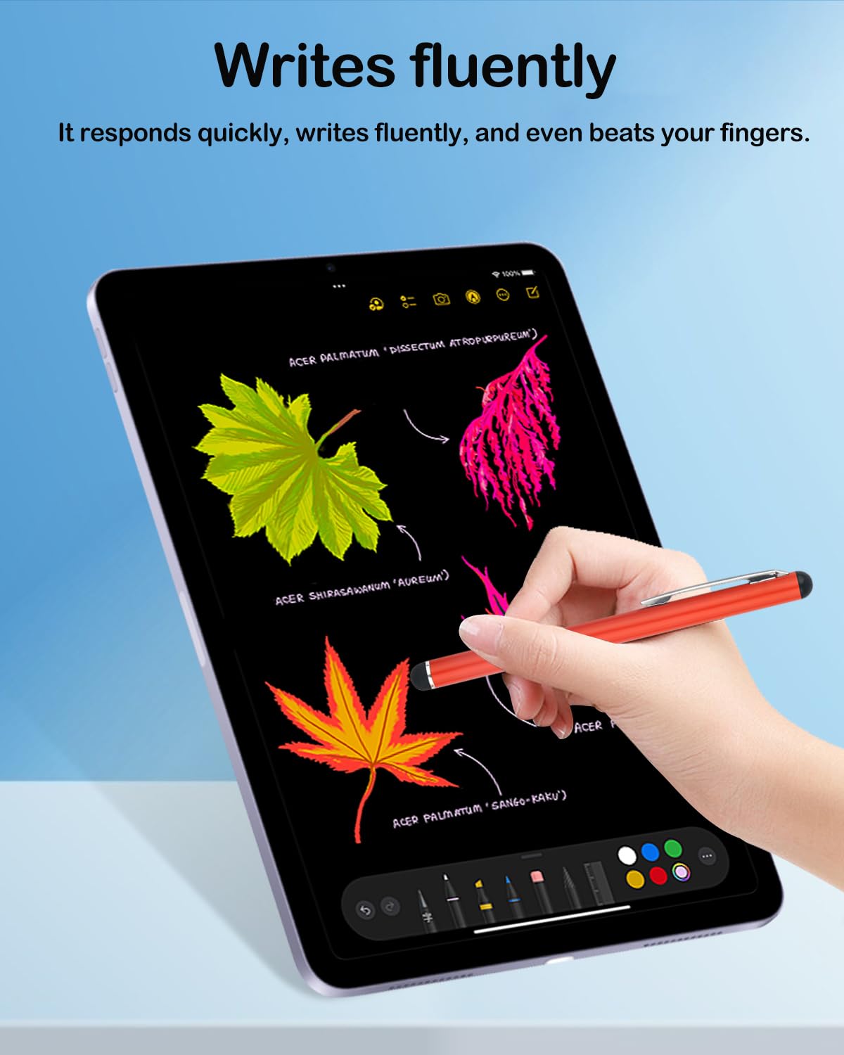 5 Pack Universal Stylus Pens for Touch Screens - Compatible with iPhone, iPad Pro, Air, Mini & Samsung Galaxy - 5 Color Options - Perfect for Drawing, Note-Taking & Digital Signatures