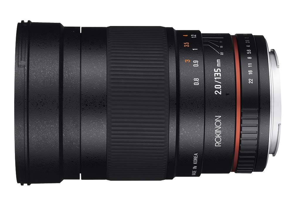 Rokinon 135mm F2.0 ED UMC Telephoto Lens for Canon DSLR Cameras - Professional Portrait & Sports Photography (Renewed) - Perfect for Weddings, Events & Wildlife Shooting