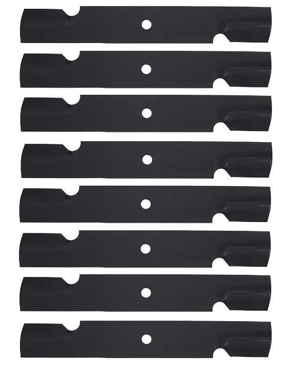 8-Pack Rotary High-Lift Commercial Blades for Encore 483035 32-48 Inch Mower Deck - Durable Lawn Mower Replacement Blades for Professional Landscaping & Yard Maintenance