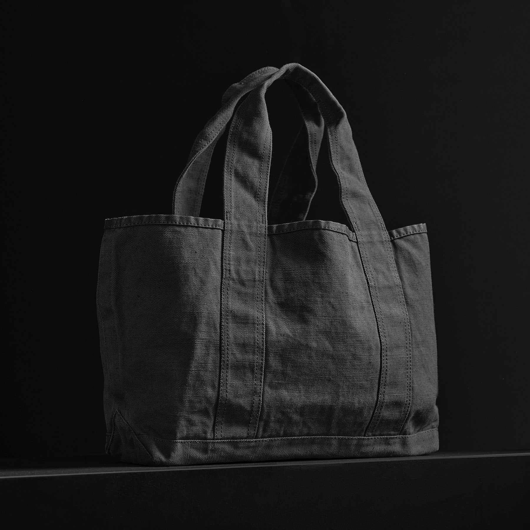 Classic Mini Canvas Tote Bag - Durable & Stylish Asphalt Gray Handbag for Women | Perfect for Shopping, Beach, Work & Everyday Use