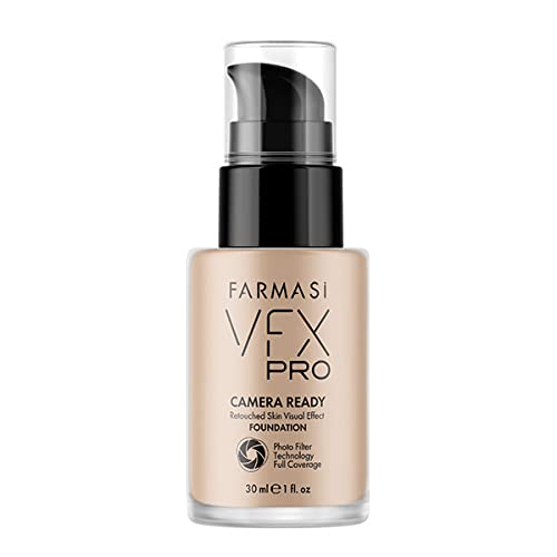 Farmasi VFX Pro Foundation Cool Beige 30ml - Lightweight Liquid Makeup for Flawless Coverage - Oil-Free & Long Lasting - Perfect for Daily Wear & Special Occasions