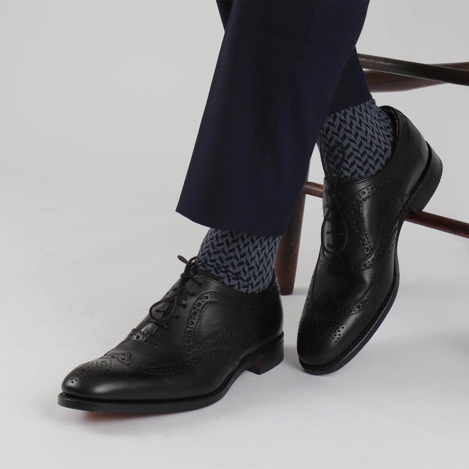 Premium Men's Formal Cotton Socks with Stylish Patterns - Comfortable Dress Socks for Business, Office & Special Occasions