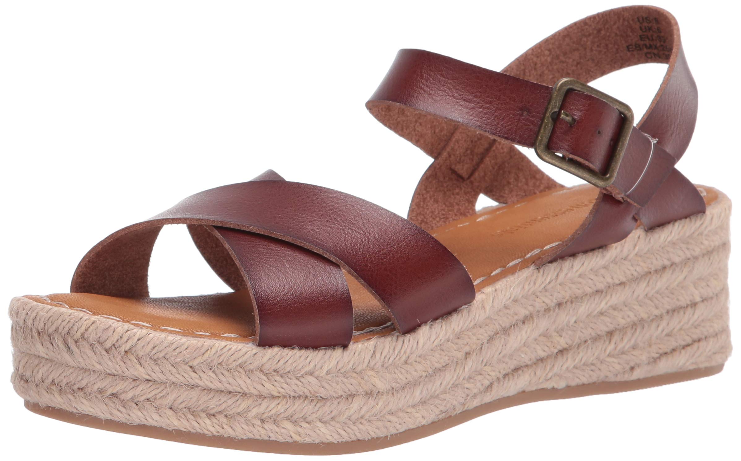 Amazon Essentials Women's Flatform Espadrille Sandals - Comfortable Summer Wedge Shoes for Beach, Vacation & Casual Outfits