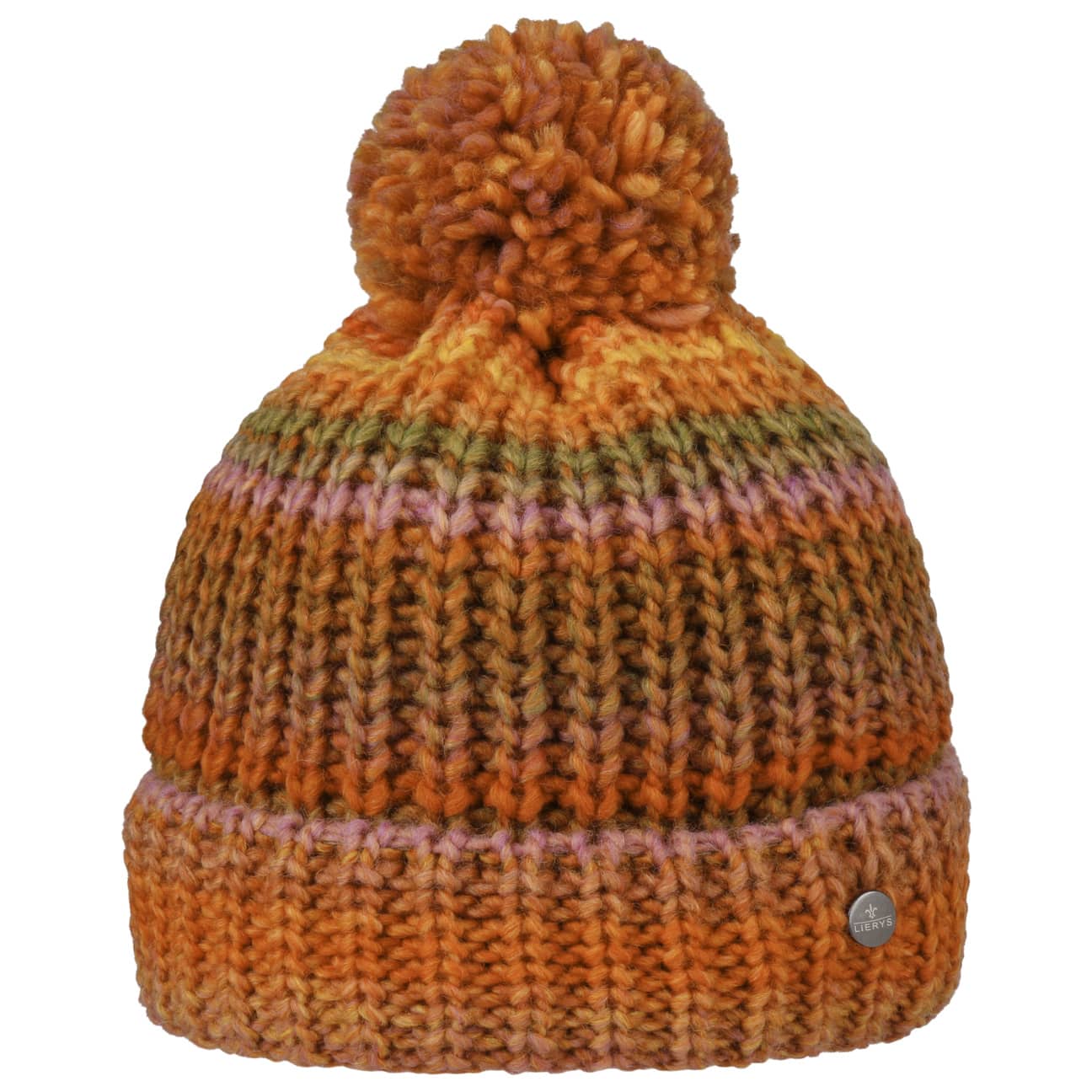Lierys Finja Bobble Hat - Warm Winter Knit Beanie for Women & Men - Cozy Cable Knit Pom Pom Hat for Cold Weather - Perfect for Skiing, Snowboarding & Outdoor Activities