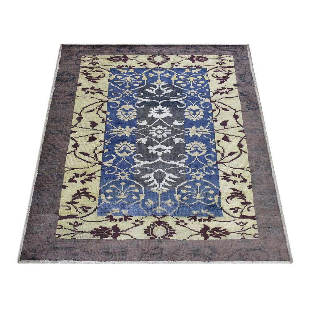 Hand Knotted Hypnotic Rug - Premium Bohemian Style Area Rug for Living Room, Bedroom, or Office Decor