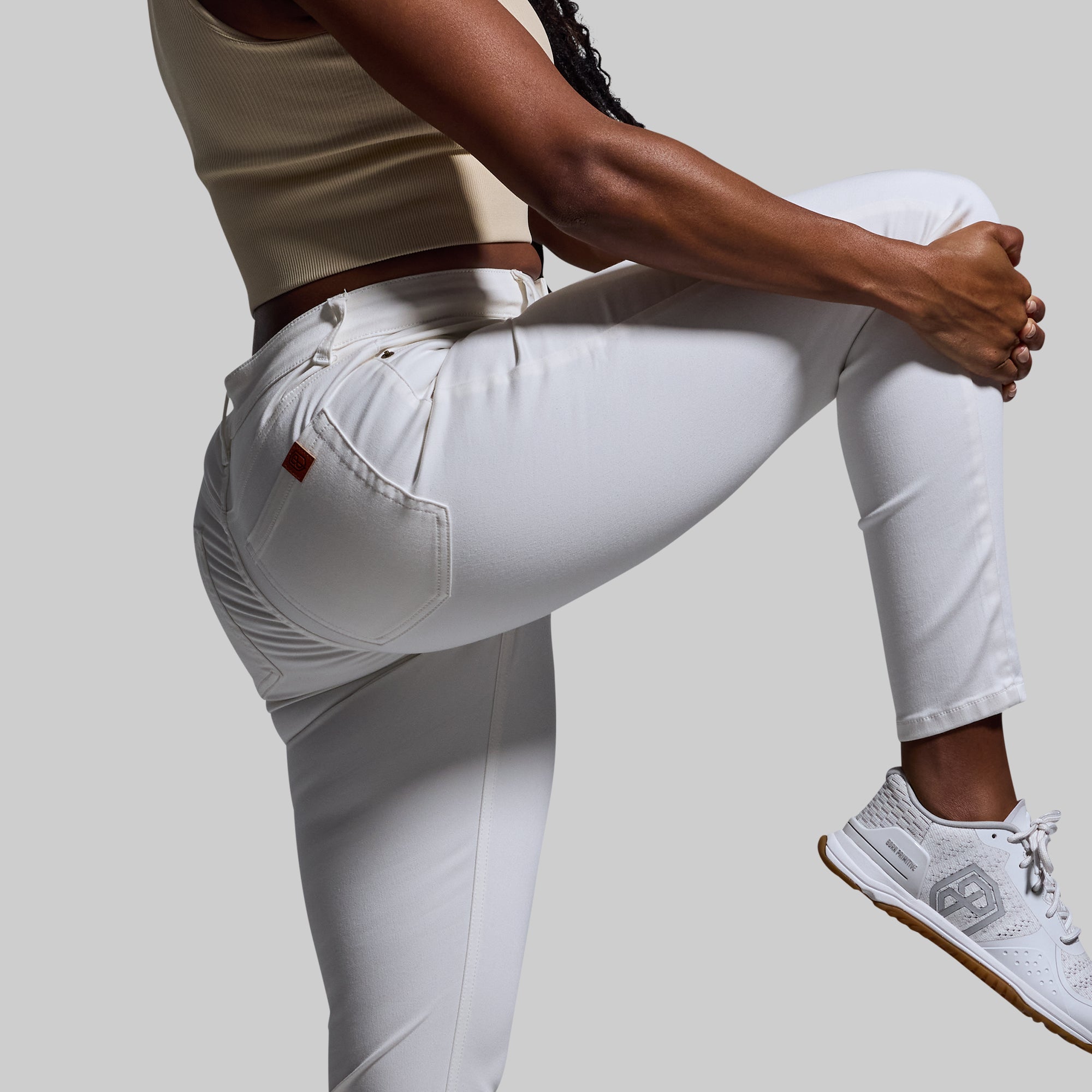 FLEX Stretchy High Rise Skinny Jeans for Women - Slim Fit White Denim Pants | Perfect for Work, Casual Outfits & Night Out